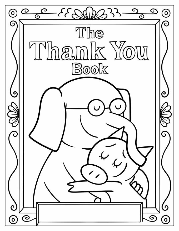 Elephant And Piggie The Thank You Book Cover