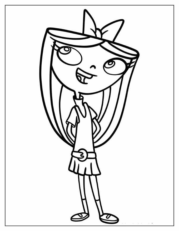 Easy Isabella Coloring Page For Kids