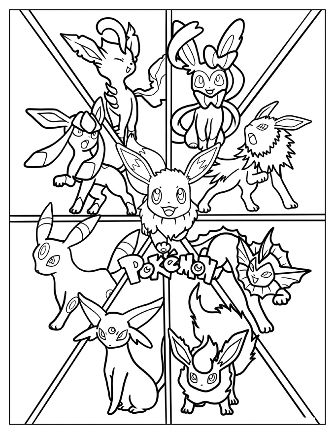 Eevee With All Evolutions