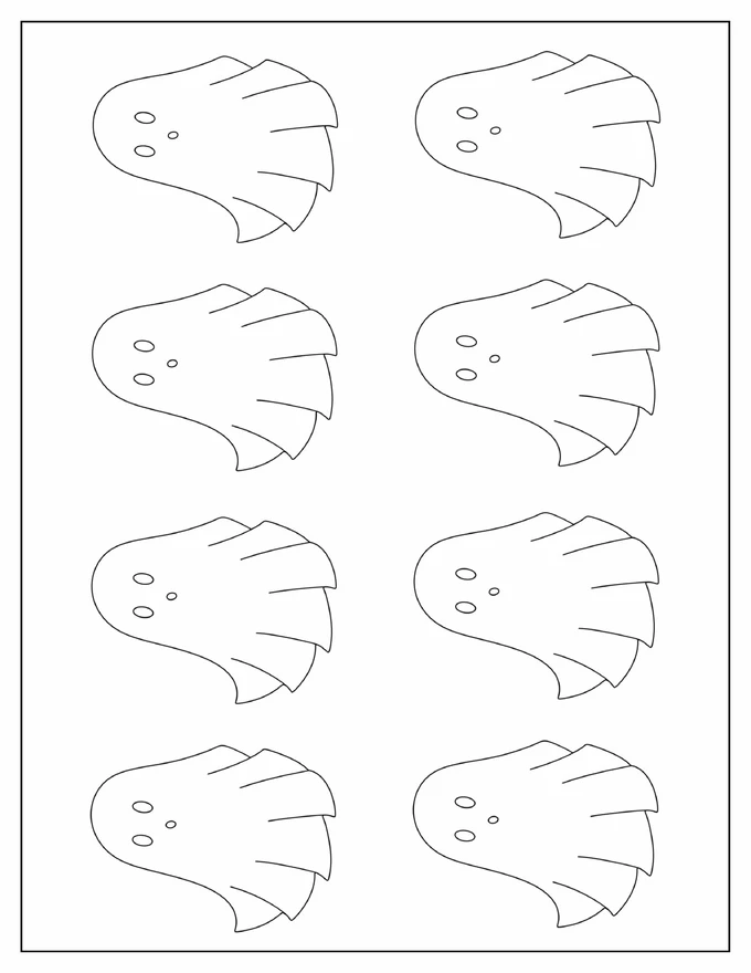 Small Blanket Ghost Template