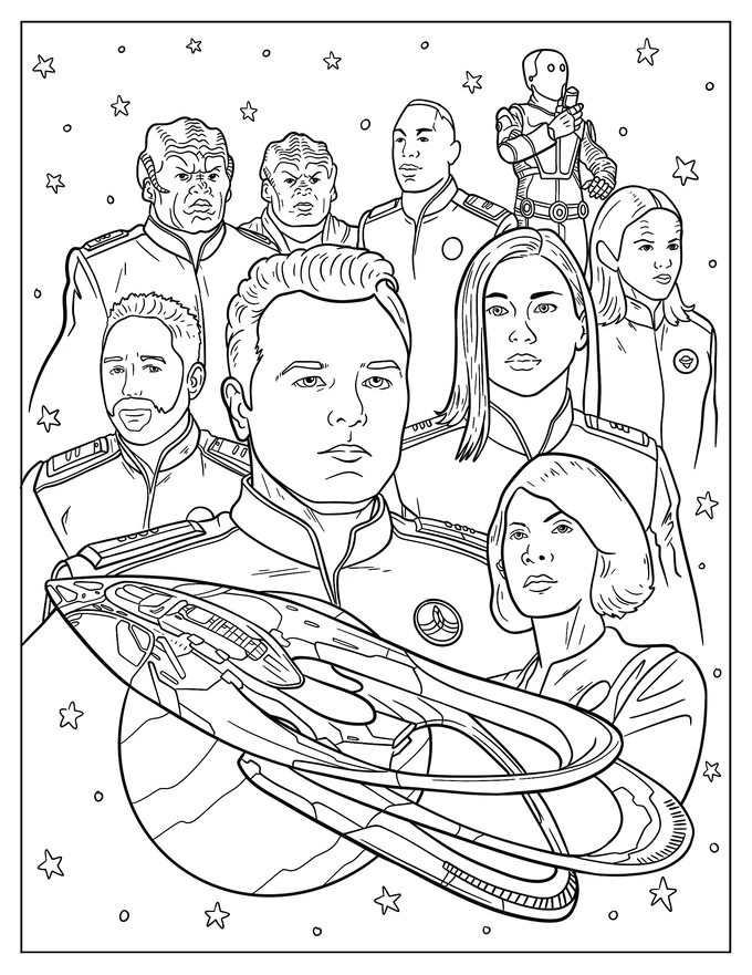 Star Trek The Orville Poster Coloring Page