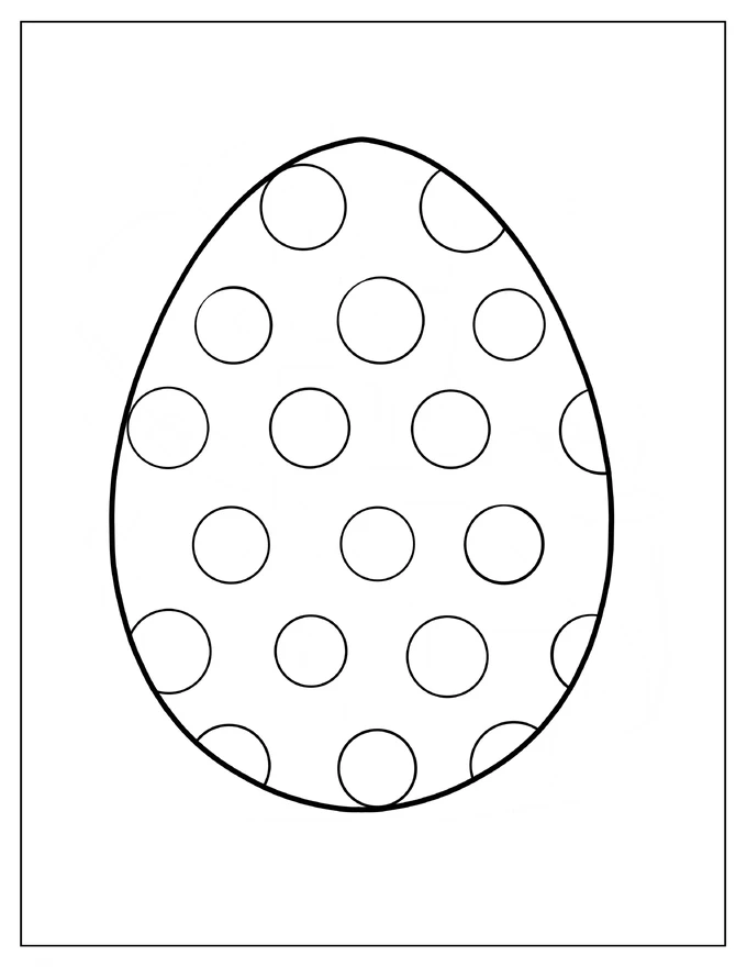 Polka Dot Easter Egg