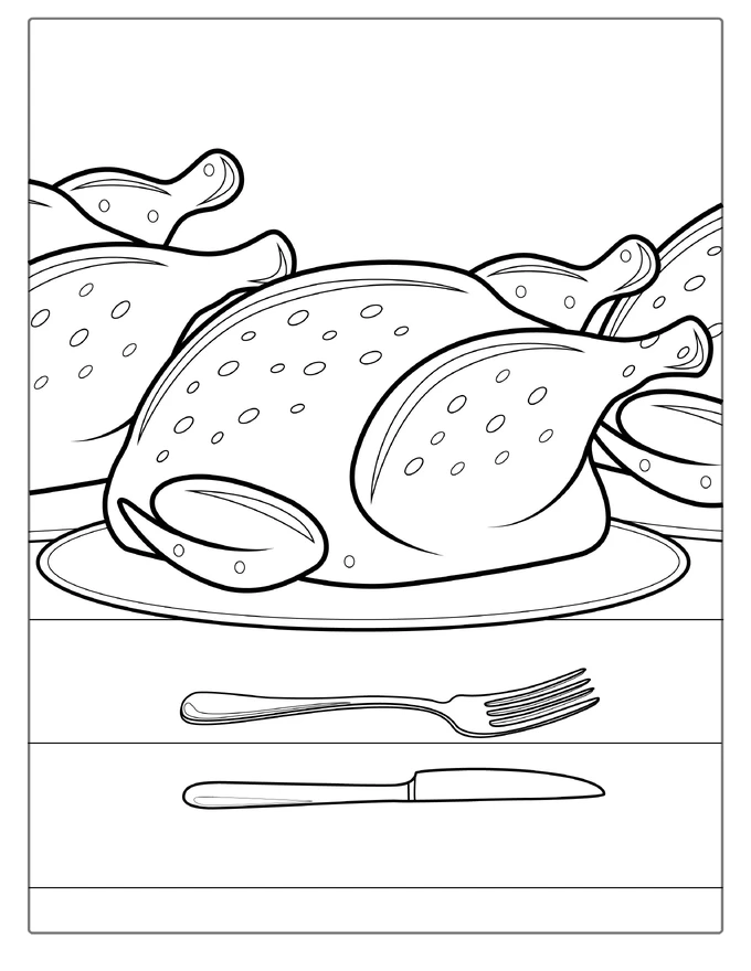 Roast Chicken To Color