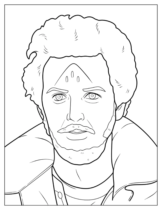 Home Alone Injured Marv Coloring Sheet