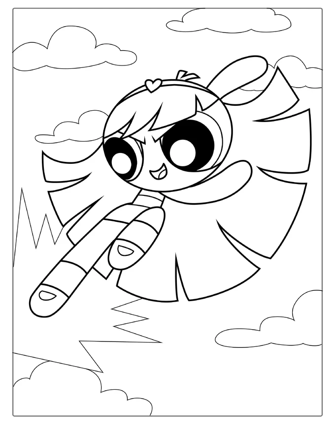 Bliss Character From Powerpuff Girls To Color