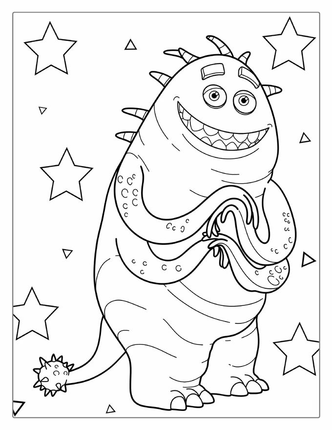 Thaddeus Bile Coloring Sheet