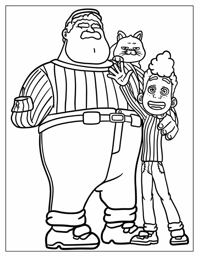 Massimo Marcovaldo, Machiavelli, And Alberto Coloring Page