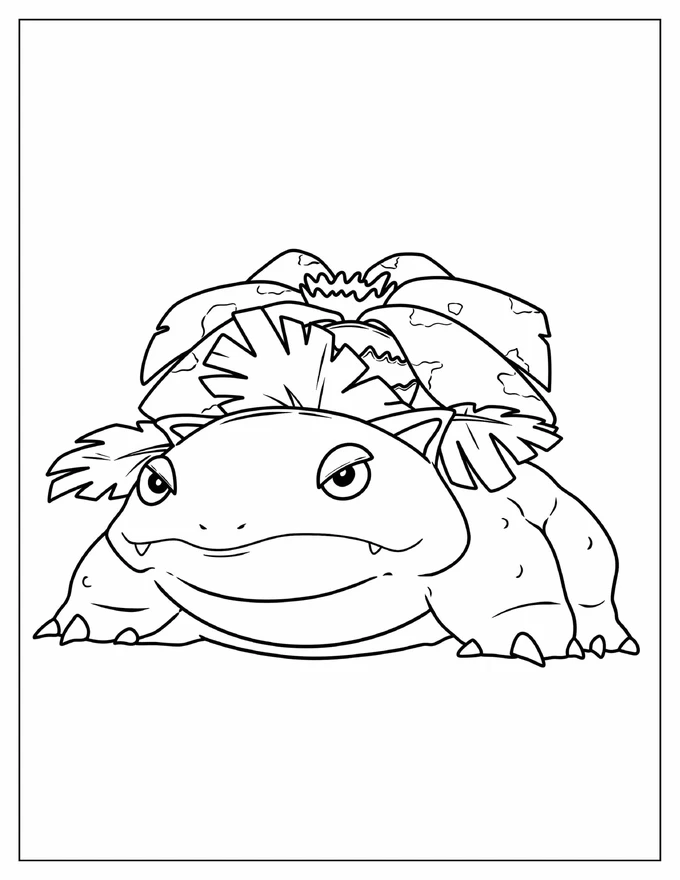 Easy Coloring Page Of Venusaur