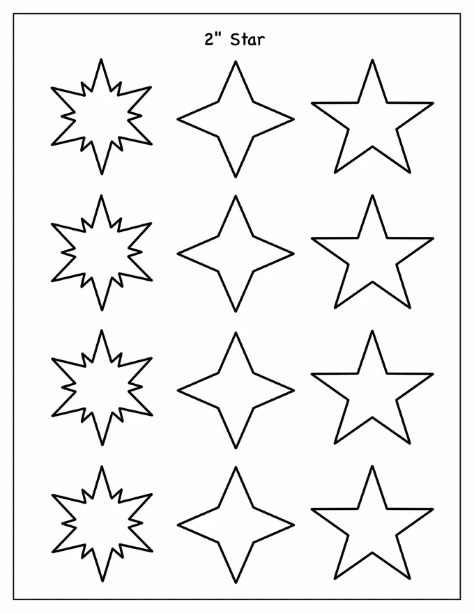 2-Inch Star Template