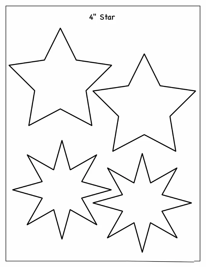 4-Inch Star Template