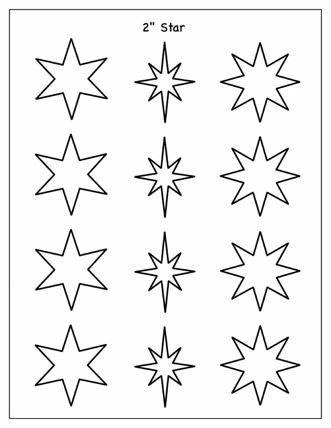 2-Inch Star Template