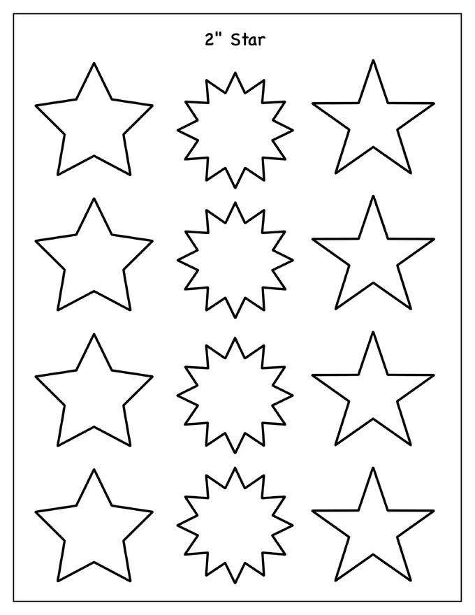 2-Inch Star Template