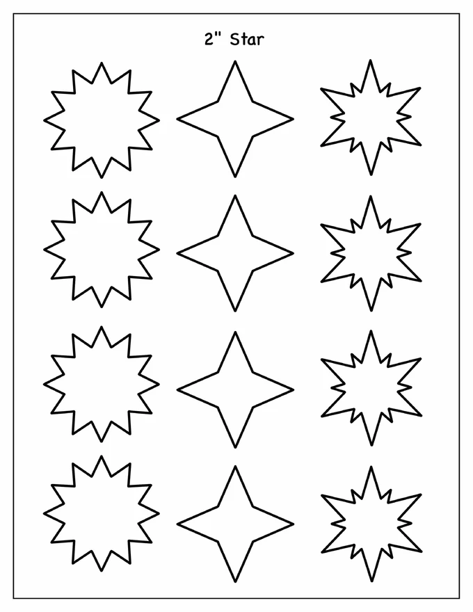 3-Inch Star Template