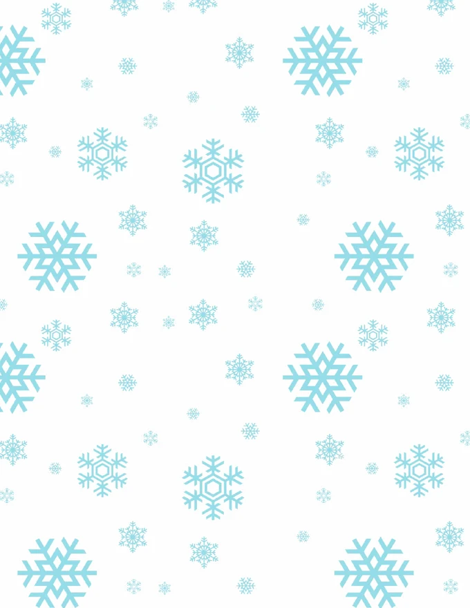 Snow Flake Christmas Wrapping Paper