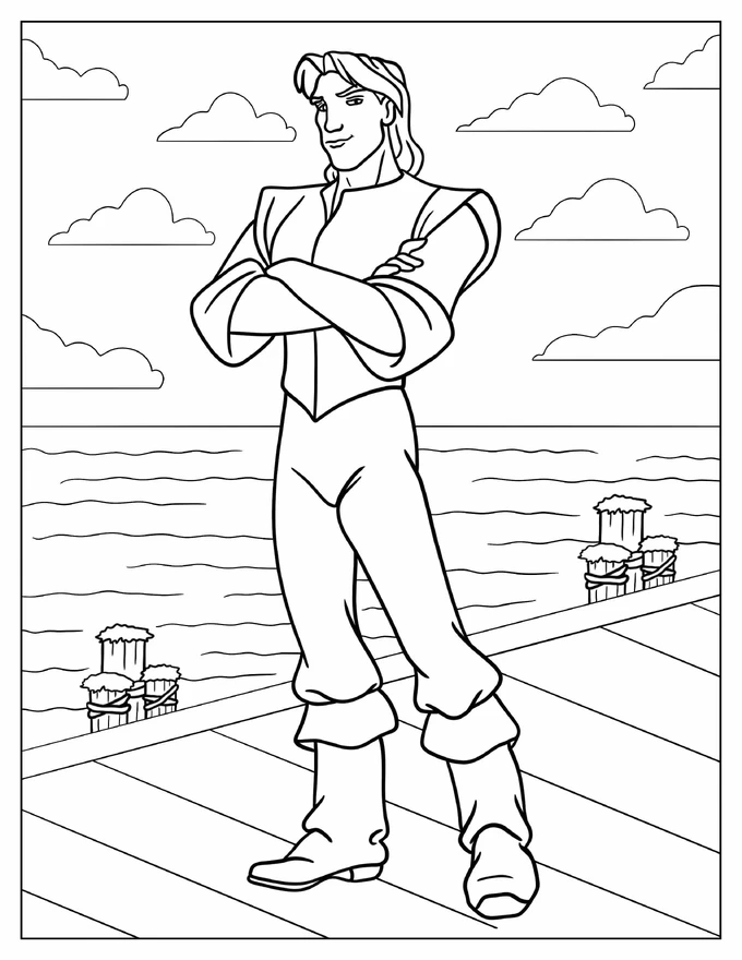 Simple Outline Of John Smith On Port