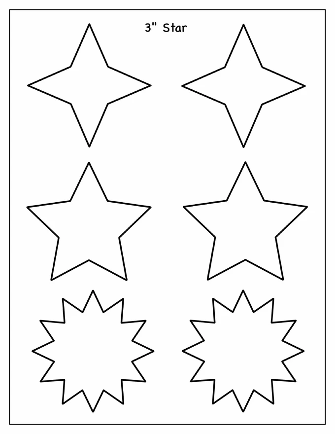 3-Inch Star Template