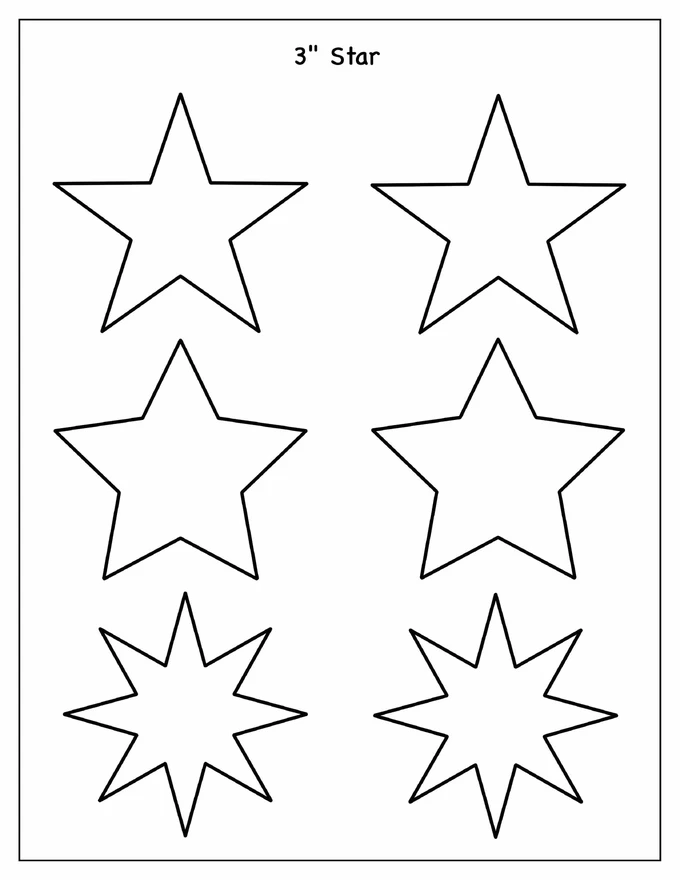 3-Inch Star Template