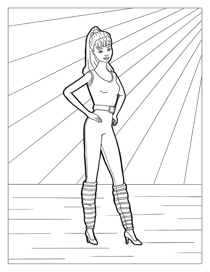 Barbie From Toy Story Coloring Page