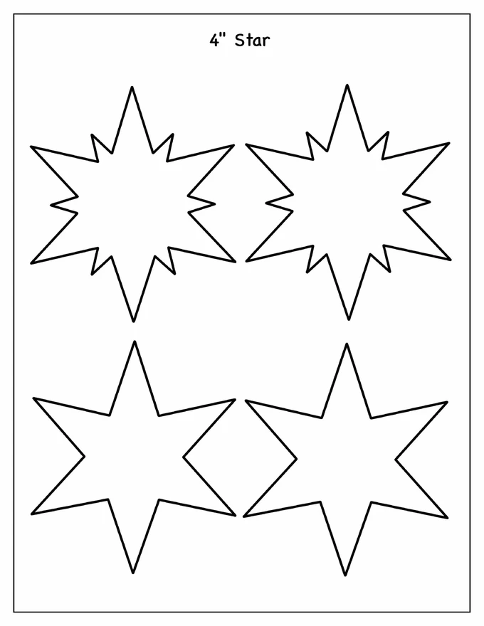 4-Inch Star Template