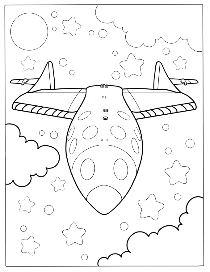 Virgin Galactic Rocket Coloring Page