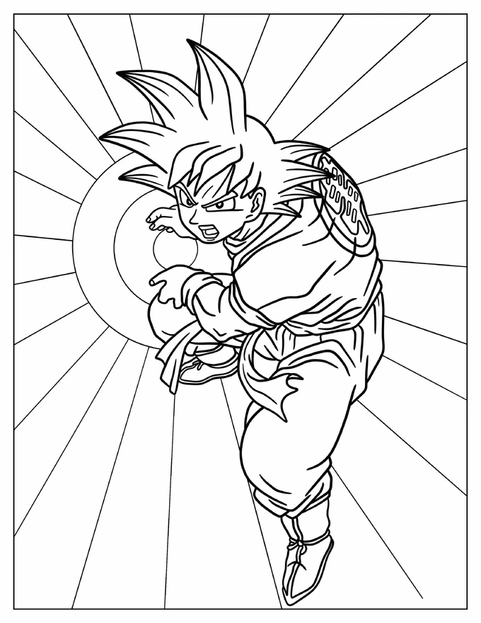 Goku Making Kamehameha Wave