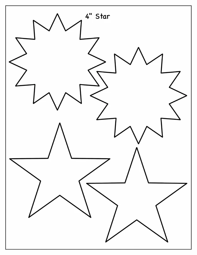 4-Inch Star Template