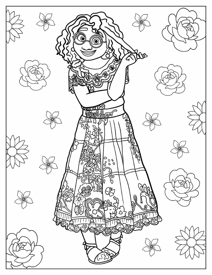 Coloring Sheet Of Mirabel Madrigal