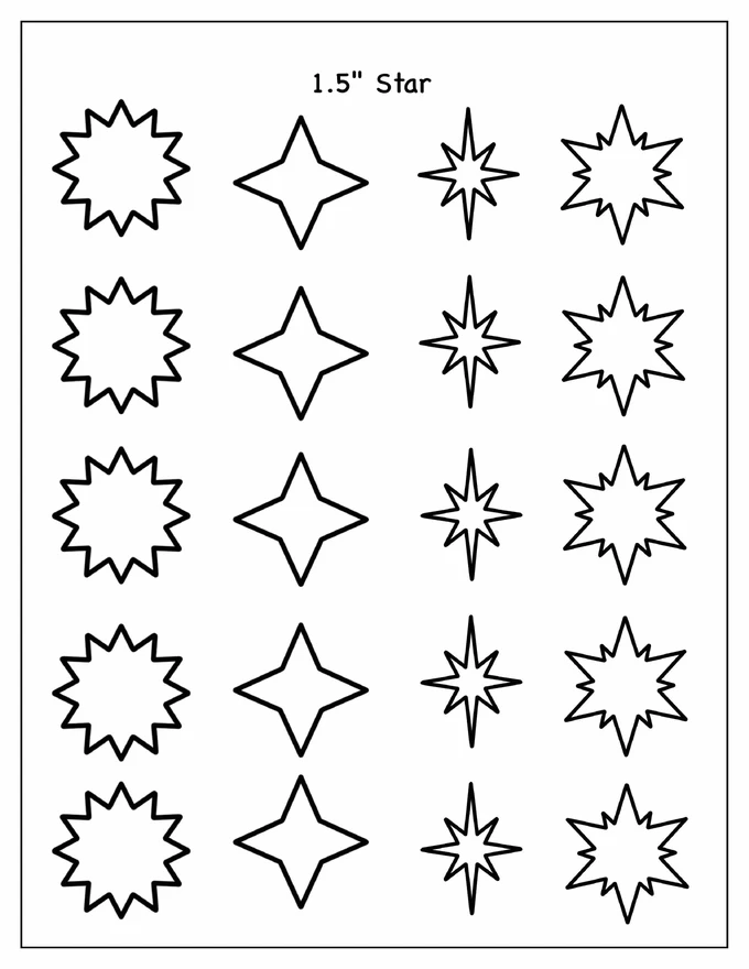 1.5-Inch Star Template