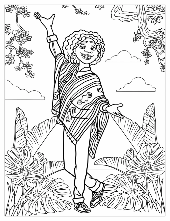 Camilo Madrigal Coloring Sheet