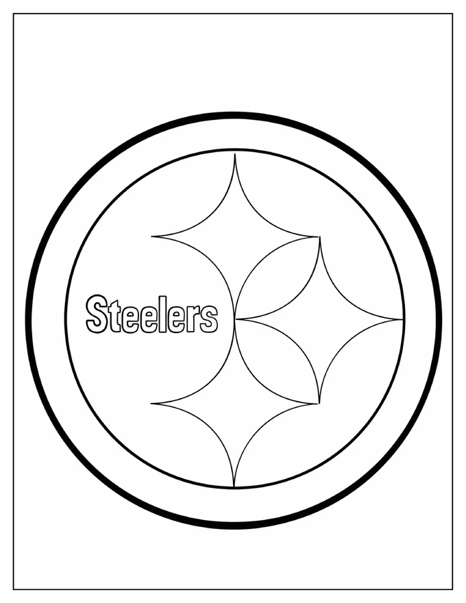 Pittsburg Steelers Logo To Color