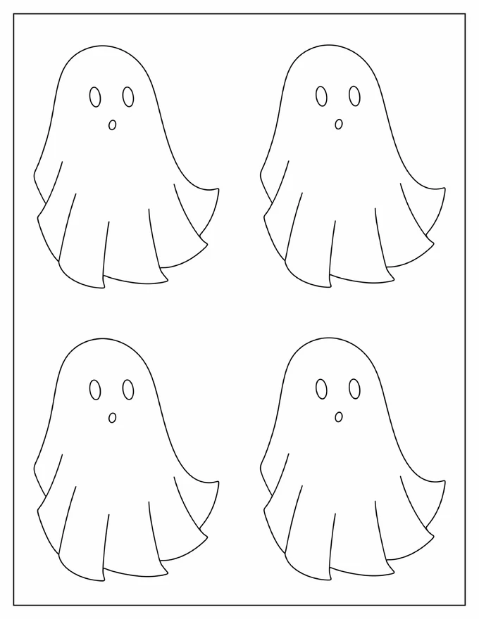 Medium Blanket Ghost Template