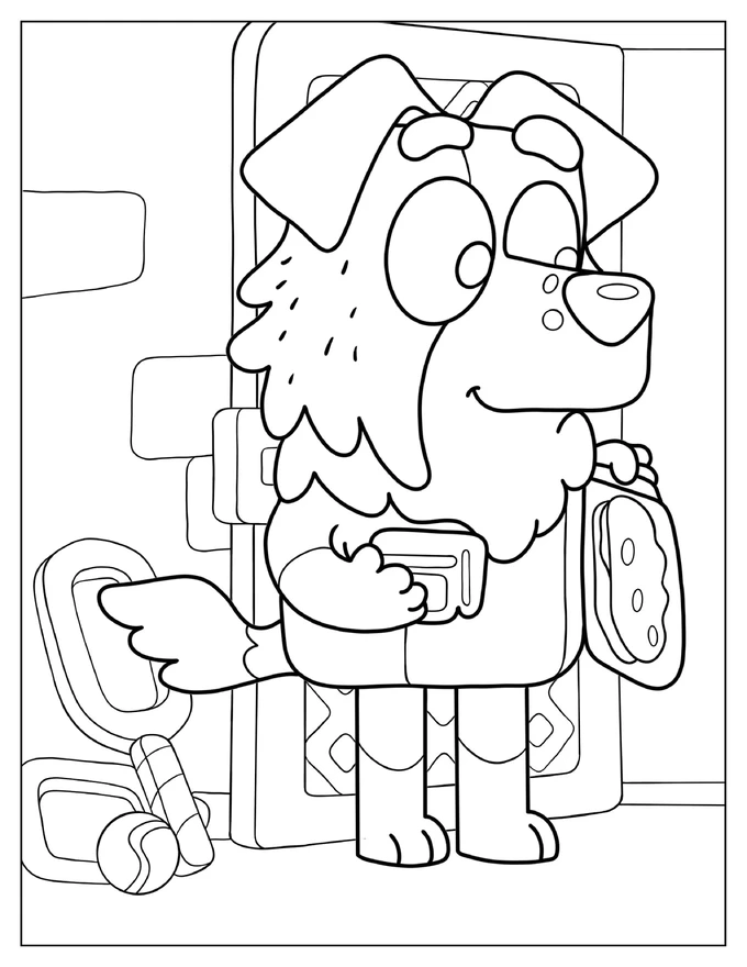 Coloring Sheet Of Mackenzie’s Dad