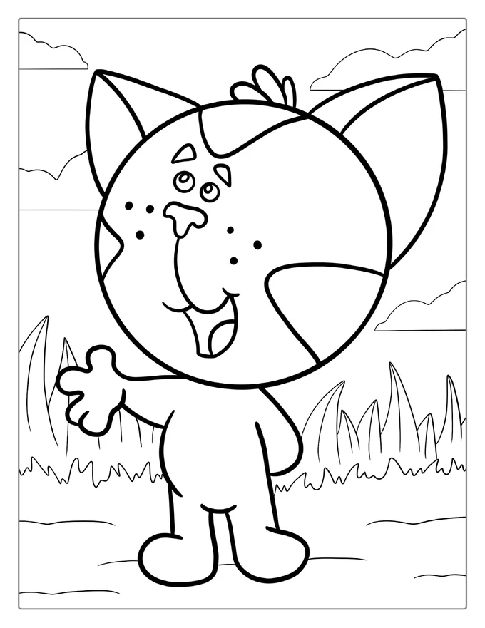 Coloring Page Of Periwinkle Cat