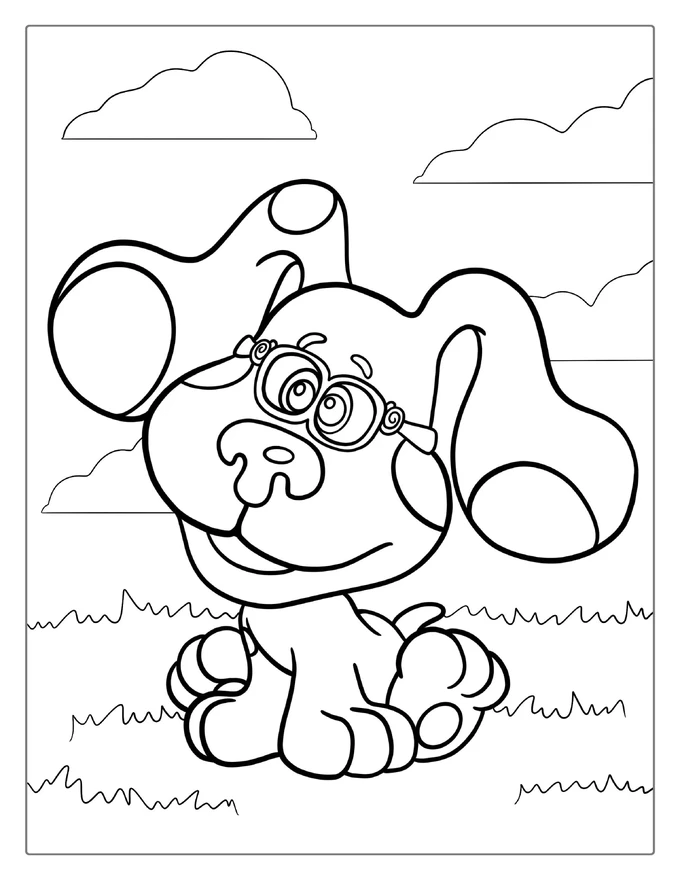 Magenta From Blue’s Clues Coloring Page For Kids