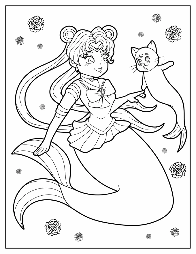 Mermaid Sailor Moon And Luna