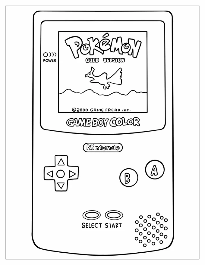 Nintendo Game Boy Color With Pokemon Game