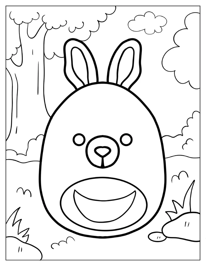 Kiki The Kangaroo Squishmallow In The Wild Coloring In