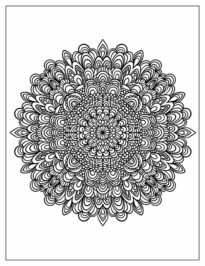 Complex Flower Zentangle