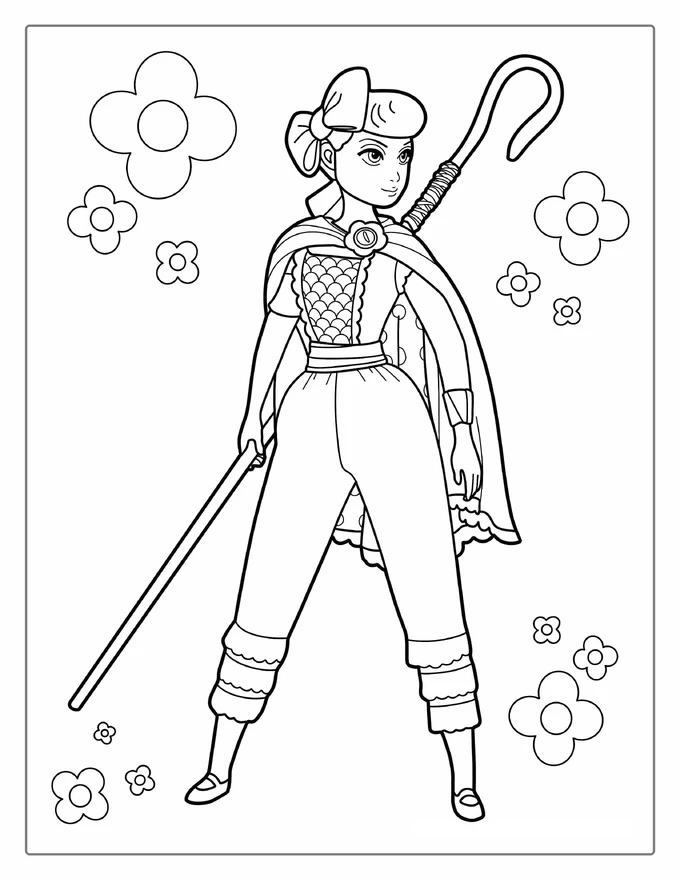 Bo Peep From Toy Story 4 To Color