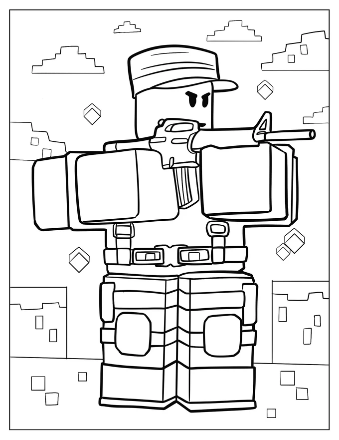 Roblox Soldier With Gun