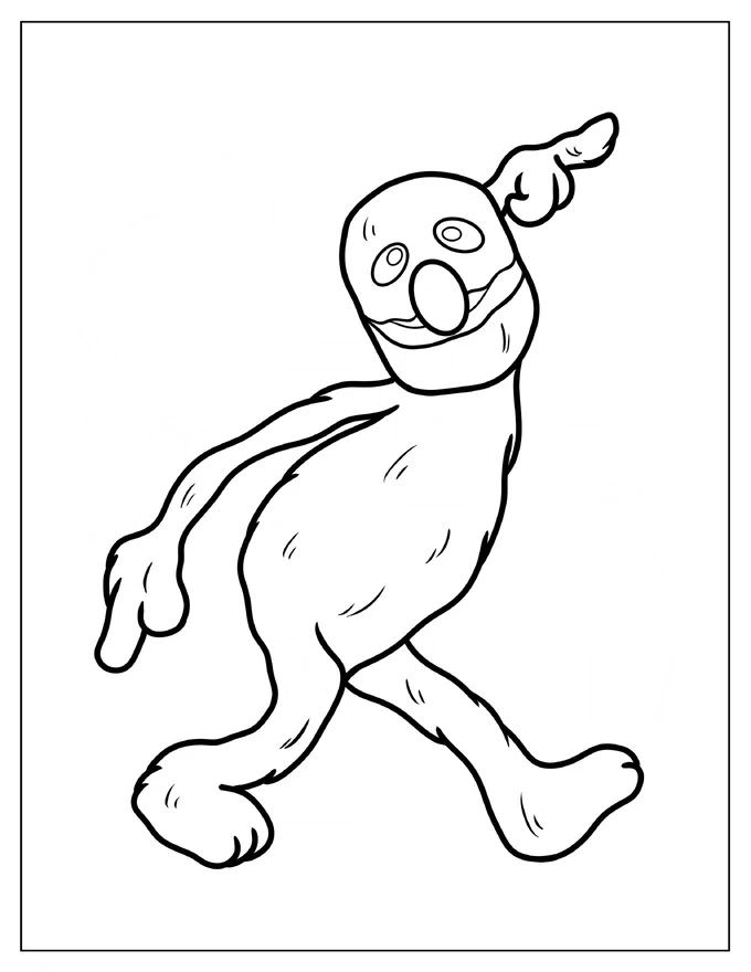 Easy Groover Coloring Page For Preschoolers