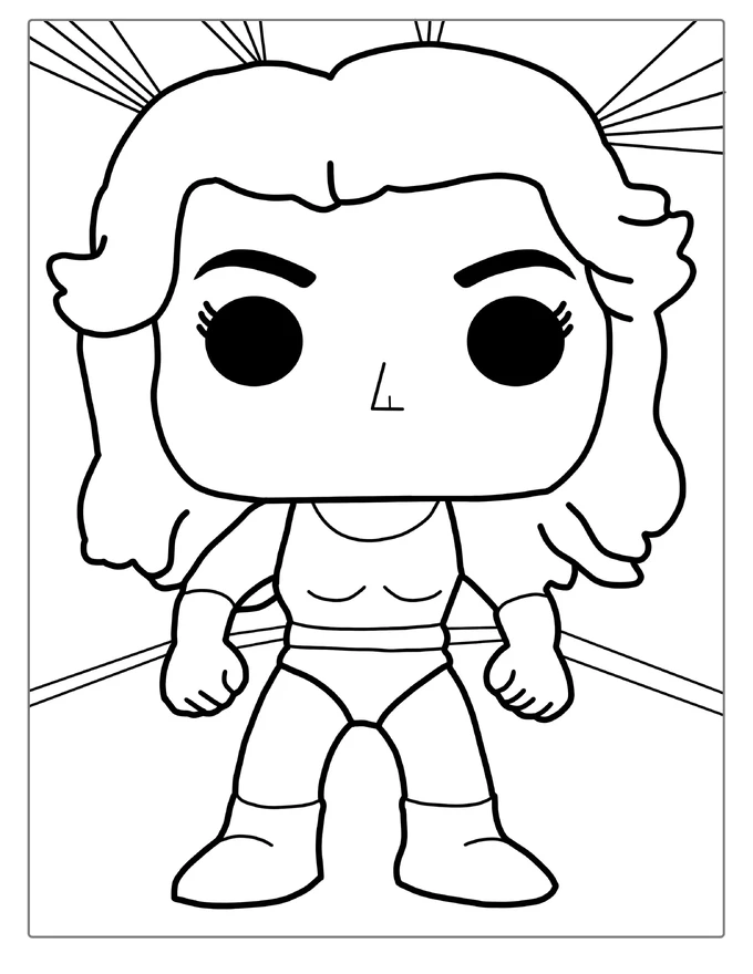 She Hulk Funko Pop Toy Coloring In